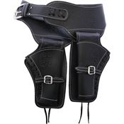 Denix 021L Lg Double Draw Holster Black