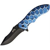 Frost FC60BL Matrix Linerlock Knife A/O Blue