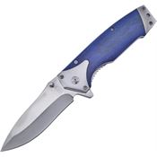 Frost SHP132B Linerlock Knife A/O Blue