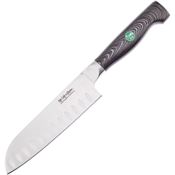 Hen & Rooster I055BG10 Santoku Black G10