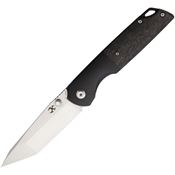 Kansept 1005T1 Warrior Tanto Framelock Knife Black Handles