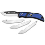 Outdoor Edge RLU3040 Razor Lite EDC Lockback Knife Blue Handles