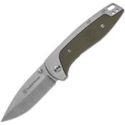 Smith & Wesson 1122567 Freighter Linerlock Knife Green