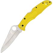 Spyderco 91PYL2 Pacific Salt 2 Lockback Knife Yellow Handles