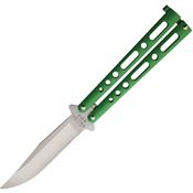 Bear & Son 117GR Butterfly Satin Knife Green Handles