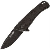 Black Fox 746 Echo Linerlock Knife Black Handles