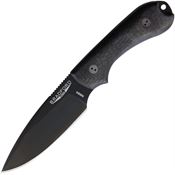 Bradford 3FE116B Guardian3 Black DLC 3D Fixed Blade Knife Black Handles