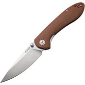 CJRB 1912BNC Feldspar Linerlock Knife Brown Handles