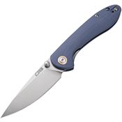 CJRB 1912SGYC Small Feldspar Linerlock Knife Blue Handles