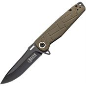 Elite Tactical A001TN Tactical Linerlock Knife Tan