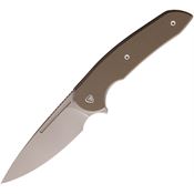 Ferrum Forge Knife Works 005T Stinger Linerlock Knife Tan