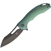 Kansept 1002A2 Spirit Framelock Knife Green Handles