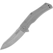 Kershaw 1380 Husker Assist Open Framelock Knife Stonewashed Handles