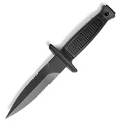 Miscellaneous 4426 Mil Tec Black Fixed Blade Knife Black Handles