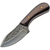 Pakistan 203423 Blacksmith Skinner Satin Fixed Blade Knife Burgundywood Handles