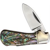 Queen City 004 Cub Lockback Knife Abalone