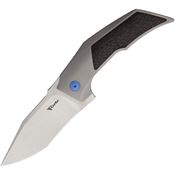 Reate 096 T3000 Framelock Knife Carbon Fiber Blue