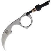 Bastinelli Creations 06Z Diagnostic Karambit Skull One Piece Fixed Blade Knife Handles