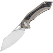 Bestech T1909H Kasta Framelock Knife Bronze Handles