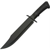 China Made 211515BK Black Tech Bowie Fixed Blade Knife Black Handles