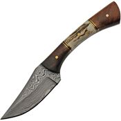 Damascus 1269 Skinner Stag Bone