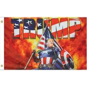 Donald Trump 45480 Trump Captain America Flag