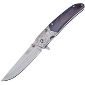 Frost SW604BPW Black Badger Linerlock Knife assisted