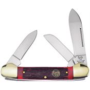 Hen & Rooster 353LRPB Canoe 3 Blade Red Pick Bone