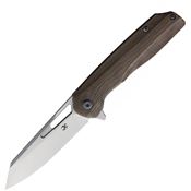 Kansept Knives 1006A1 Shard Frameock Limited Edition Knife Bronze Handles