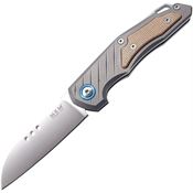 MKM TNCT Root Slip Joint Satin Folding Knife Natural Handles