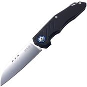 MKM TA Root Slip Joint Satin Folding Knife Black Handles