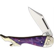 Rough Ryder 2152 Leg Knife Purple Swirl