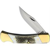 Schrade 07 Stag Lockback Knife