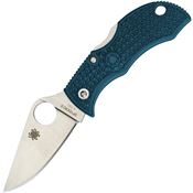 Spyderco MFPK390 Manbug K390 Lockback Knife Blue Handles