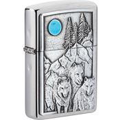 Zippo 17217 Wolf Pack and Moon Lighter