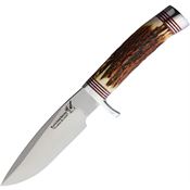 BlackJack B125S Classic Model 125 Fixed Blade Knife Stag Handles