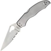 Byrd Brand 01PS2 Harrier 2 Serrated Lockback Knife Black Handles