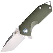 Kubey 203B EDC Linerlock Knife Green