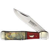 Marbles 584 Duck Decoy Folding Knife Red Handles