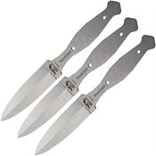 Wild Steer OS01 Mosquito Throwing Fixed Blade Knife Set Tan Handles