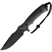 Acta Non Verba M311003 M311 Spelter Tactical Black Fixed Blade Knife Black Handles