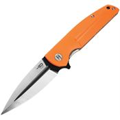 Bestech G34B2 Fin Linerlock Knife Orange Handles