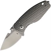 DPx HTF010 HEST Stonewashed Framelock Knife 3D Gray Handles