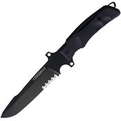 Fox G4BS Spetsnaz Predator Black Fixed Blade Knife Black Handles