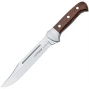 Fox 619PW Forest Satin Fixed Blade Knife Brown Handles