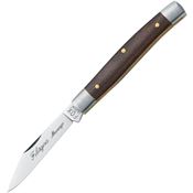 Fox CL6271 Mini Fox Satin Folding Knife Brown Handles