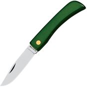 Fox 2C20316B Satin Folding Knife Green Handles