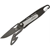 Fox 442H Twice Hunter Framelock Knife Black Handles