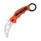 Fox 599TK Small Karambit Trainer Knife Orange Handles