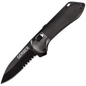 Gerber 1641 Highbrow 1641 Pivot Lock Black Knife Black Handles